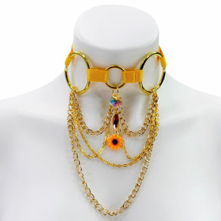Sunflower Chain Choker