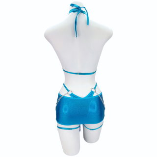 Blue Lagoon Cutout Bodysuit