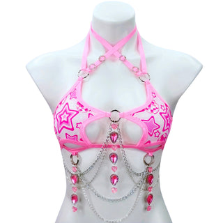 Pink Disco Star Top