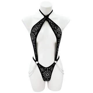 Web of Love Cutout Bodysuit