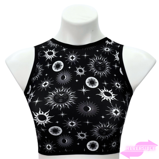 Black Celestial Crop Top