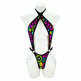 Dazzle Daisies Cutout Bodysuit
