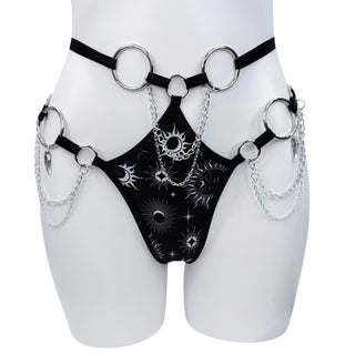 Black Celestial Cut Out Bottoms