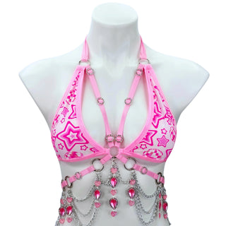 Pink Disco Mini Triangle Top