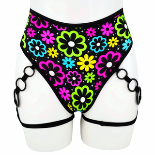 Dazzle Daisies High Waisted Thong