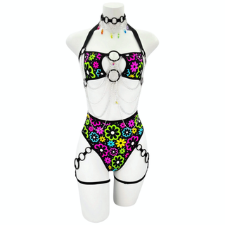 Dazzle Daisies High Waisted Thong