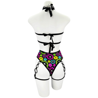 Dazzle Daisies High Waisted Thong
