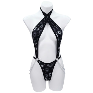 Black Celestial Cutout Bodysuit