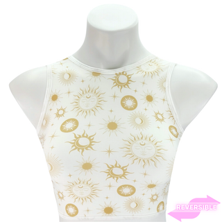 White Celestial Crop Top