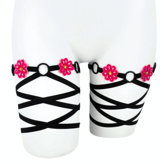 Daisy Wrap Leg Garters