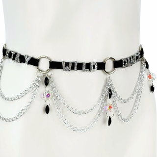 Rhinestone Word Waistband