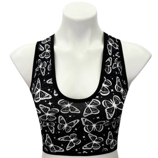 Noir Butterfly Crop Top