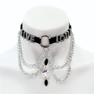 Rhinestone Word Choker