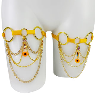 Sunflower Chain Leg Garters