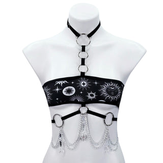 Black Celestial Mini Bandeau Top