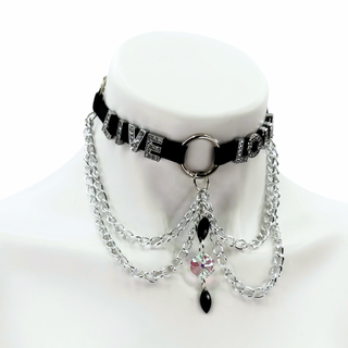 Rhinestone Word Choker
