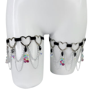 Gummy Bear Heart Leg Garters