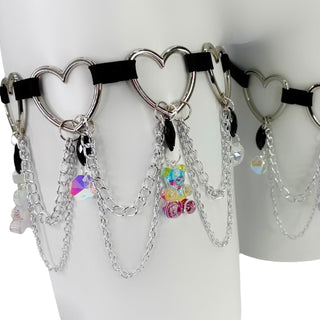 Gummy Bear Heart Leg Garters