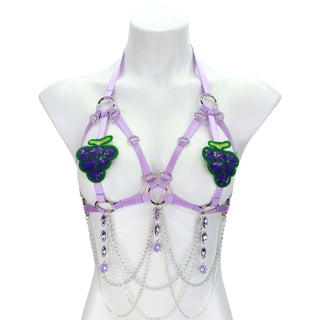 Grape Harness Bra