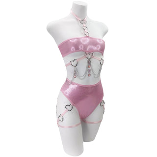 Baby Pink Mini Bandeau Top