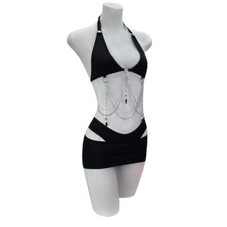 Black Micro Tube Skirt