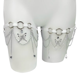Crystal Wings Leg Garters