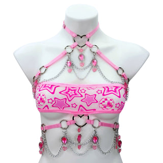 Pink Disco Mini Bandeau Top