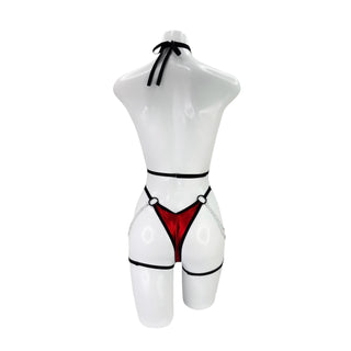 Crimson Kiss Cutout Bodysuit