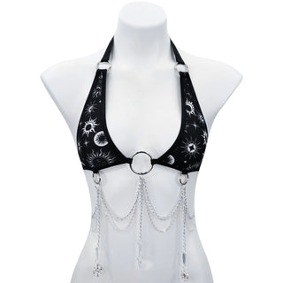 Black Celestial Mini Triangle Top