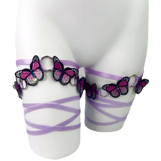 Butterfly Wrap Leg Garters