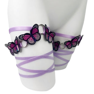 Butterfly Wrap Leg Garters