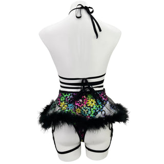 Rainbow Daisy Bow Top