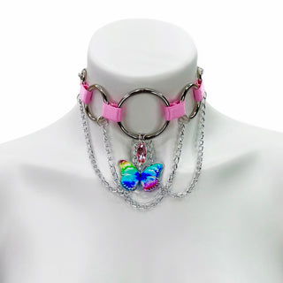 Glitter Wings Choker