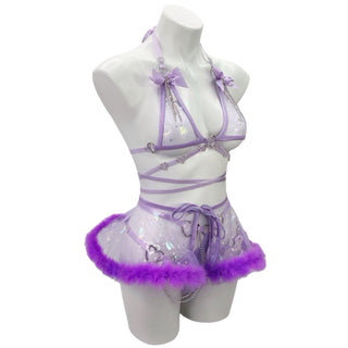 Purple Moon Bow Top