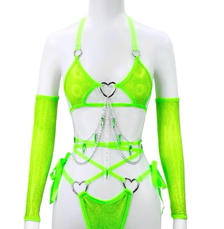 UV Green Strappy Bottoms