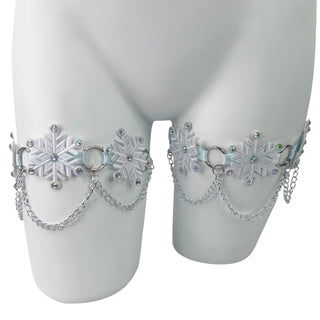 Snowflake Leg Garters