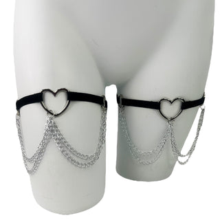 Heart Chain Leg Garters