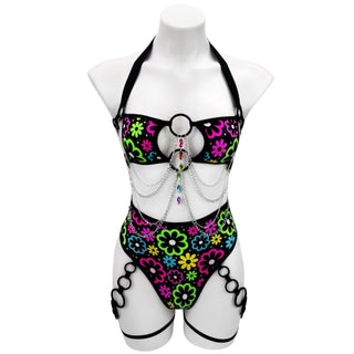 Dazzle Daisies High Waisted Thong