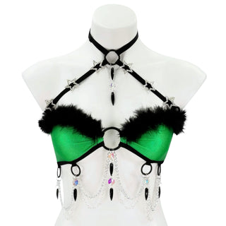Poison Pixie Mini Fur Bandeau Top