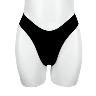 Black Simple Cheeky Bottoms