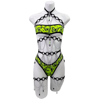 Neon Wings Mini Bandeau Top