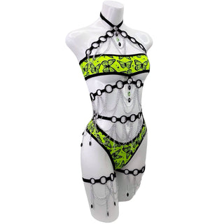 Neon Wings Mini Bandeau Top