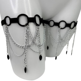 Dark Leg Garters