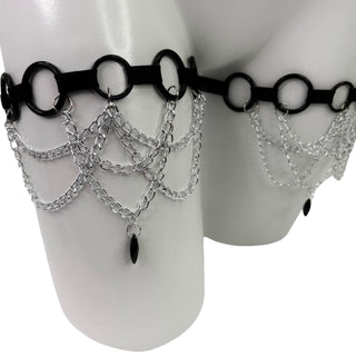 Midnight Leg Garters