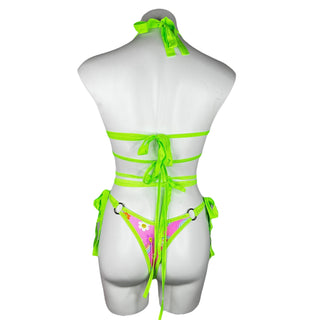 Neon Bloom Strappy Bottoms