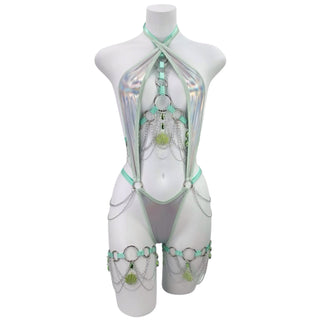 Siren Mint Cutout Bodysuit