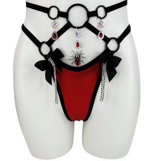 Crimson Kiss Bow Bottoms