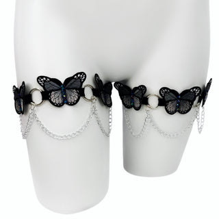 Butterfly Chain Leg Garters XXS-L Butterfly Chain Leg Garters XXS-L