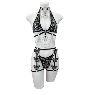 Noir Butterfly Mini Triangle Top