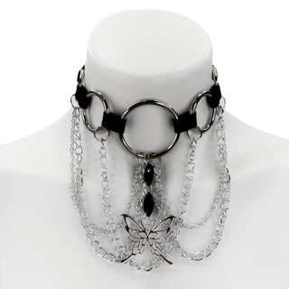 Luna Butterfly Ring Choker